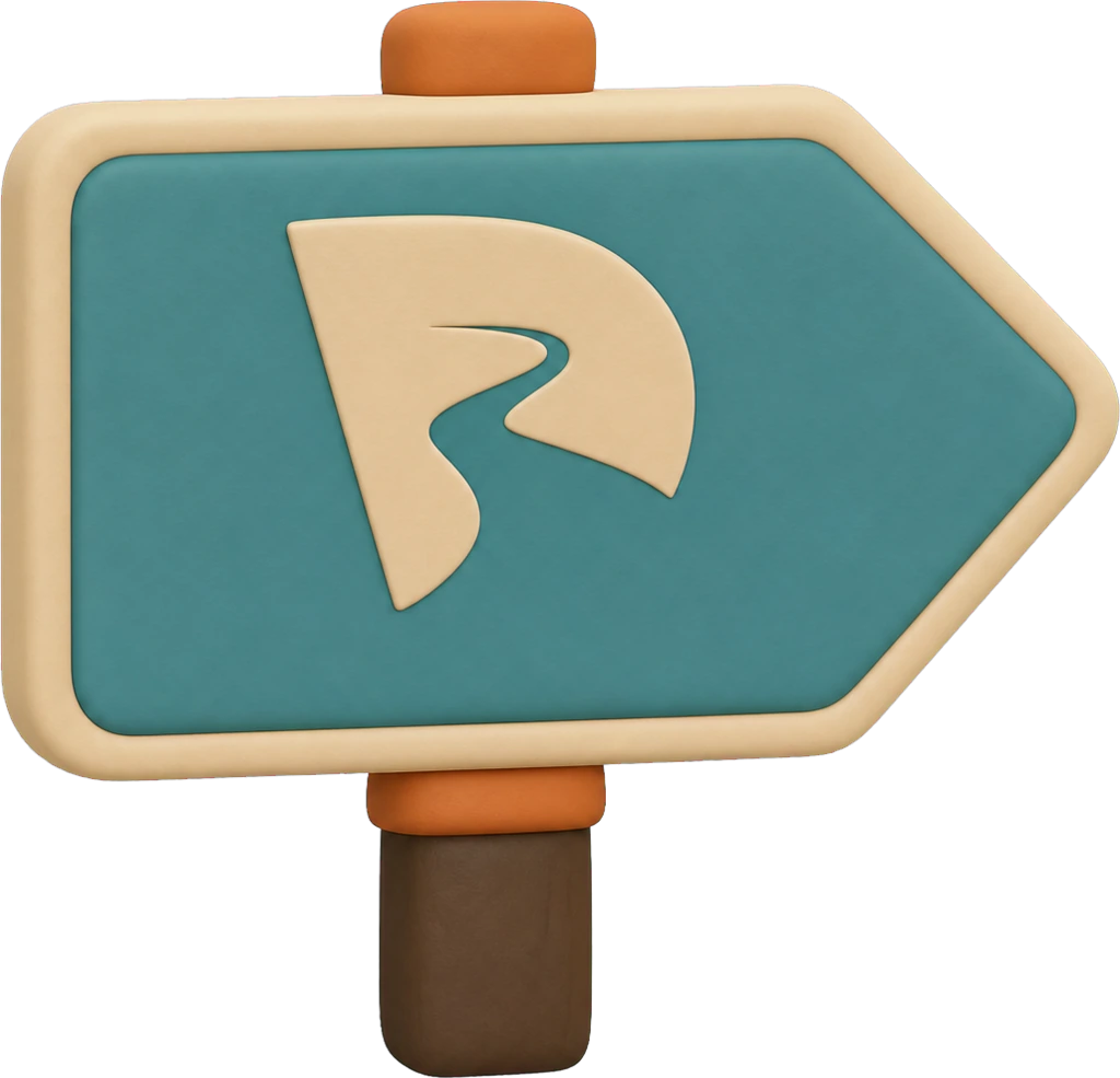 A Ryde road direction sign